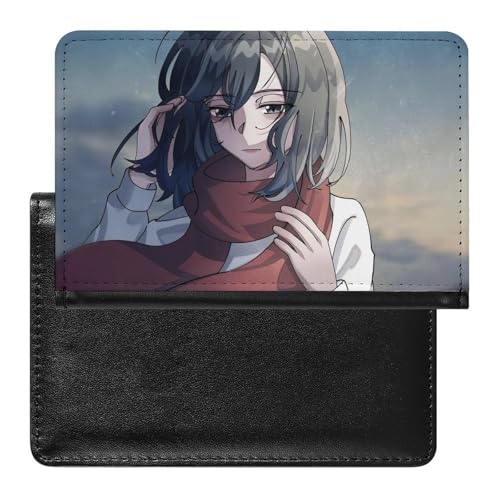 NYKVTG Reisepasshülle Cartoon-Mädchen Reisepass Tasche Reise Gadget Impfpass Hülle Für Damen Herren von NYKVTG