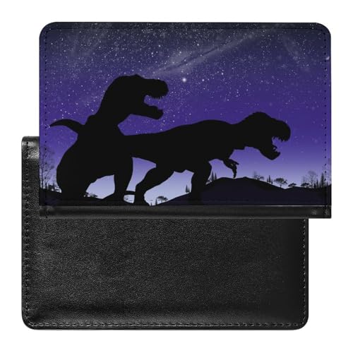 NYKVTG Reisepasshülle Dinosaurier Reisepass Schutzhülle Geldbörsen Für Kreditkarten Ausweis Reisedokumente von NYKVTG