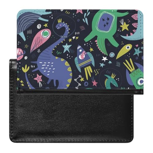 NYKVTG Reisepasshülle Dinosaurier Reisepass Schutzhülle Geldbörsen Für Kreditkarten Ausweis Reisedokumente von NYKVTG