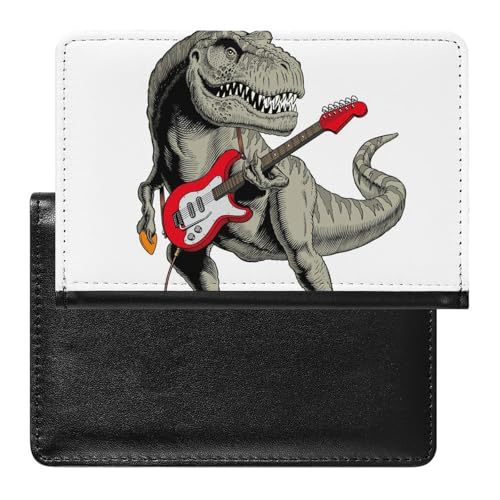 NYKVTG Reisepasshülle Dinosaurier Reisepass Tasche Reise Gadget Impfpass Hülle Für Damen Herren von NYKVTG