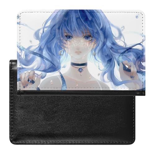 NYKVTG Reisepasshülle Fantasie-Mädchen Reisepass Tasche Reise Gadget Impfpass Hülle Für Damen Herren von NYKVTG