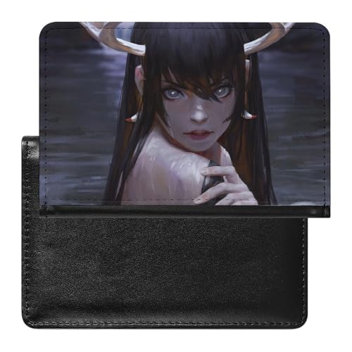 NYKVTG Reisepasshülle Fantasy Mädchen Reisepass Schutzhülle Geldbörsen Für Kreditkarten Ausweis Reisedokumente von NYKVTG