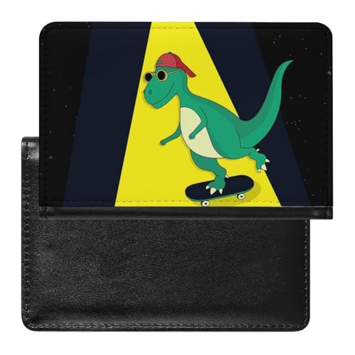 NYKVTG Reisepasshülle Fliegender Dinosaurier Reisepass Tasche Reise Gadget Impfpass Hülle Für Damen Herren von NYKVTG