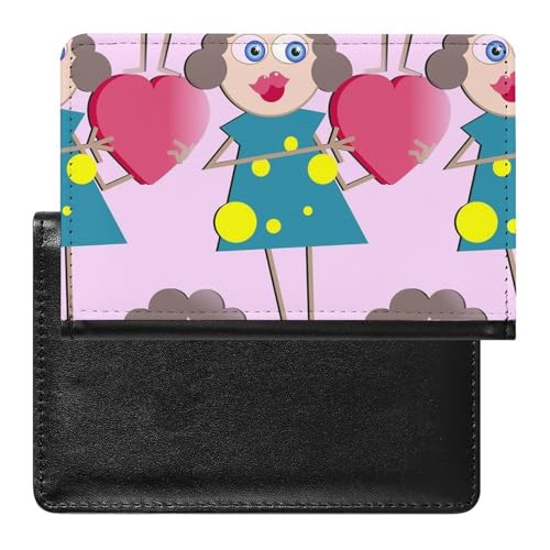 NYKVTG Reisepasshülle Fürsorgliches Mädchen Reisepass Schutzhülle Geldbörsen Für Kreditkarten Ausweis Reisedokumente von NYKVTG