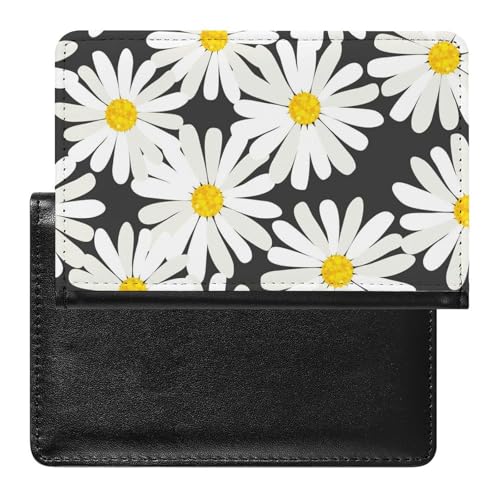 NYKVTG Reisepasshülle Gänseblümchen Reisepass Tasche Reise Gadget Impfpass Hülle Für Damen Herren von NYKVTG