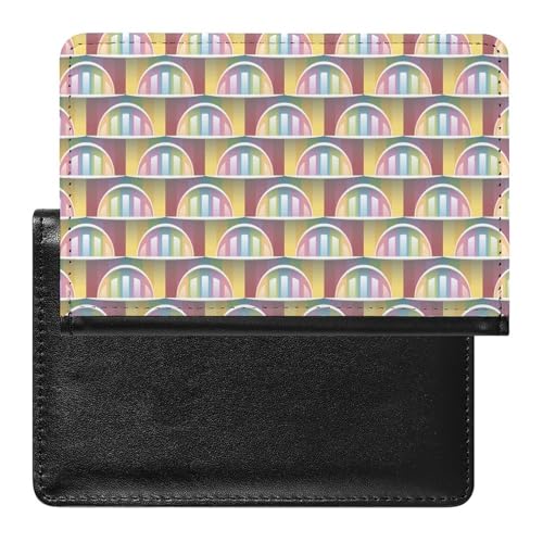 NYKVTG Reisepasshülle Halbkreis Reisepass Tasche Reise Gadget Impfpass Hülle Für Damen Herren von NYKVTG