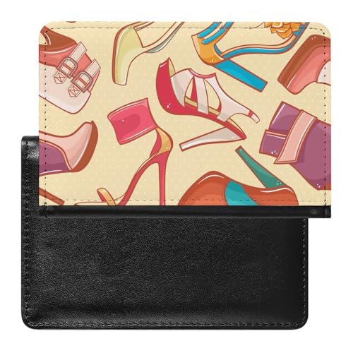 NYKVTG Reisepasshülle High Heels Reisepass Tasche Reise Gadget Impfpass Hülle Für Damen Herren von NYKVTG