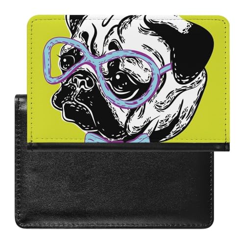 NYKVTG Reisepasshülle Hund Reisepass Tasche Reise Gadget Impfpass Hülle Für Damen Herren von NYKVTG