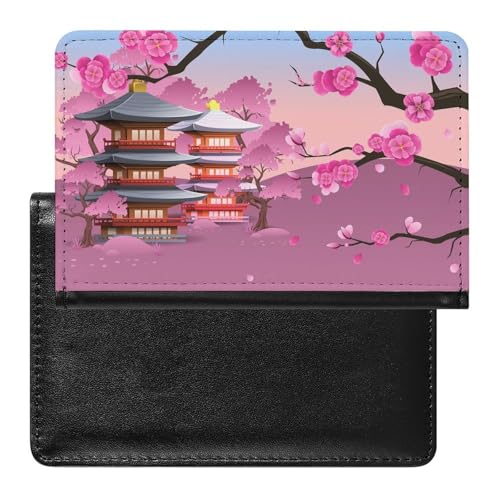 NYKVTG Reisepasshülle Kirschblüten Reisepass Tasche Reise Gadget Impfpass Hülle Für Damen Herren von NYKVTG