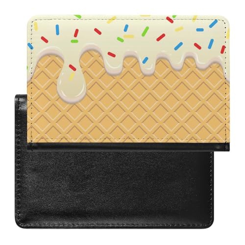 NYKVTG Reisepasshülle Kuchen Dessert Donut Reisepass Tasche Reise Gadget Impfpass Hülle Für Damen Herren von NYKVTG