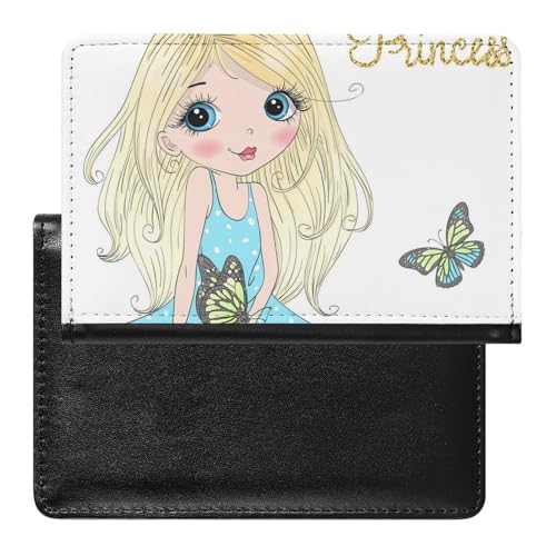 NYKVTG Reisepasshülle Mädchen Schmetterling Reisepass Tasche Reise Gadget Impfpass Hülle Für Damen Herren von NYKVTG