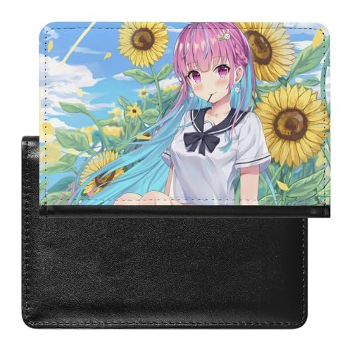 NYKVTG Reisepasshülle Mädchen Sonnenblume Reisepass Tasche Reise Gadget Impfpass Hülle Für Damen Herren von NYKVTG