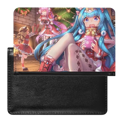 NYKVTG Reisepasshülle Mädchen Weihnachten Reisepass Schutzhülle Geldbörsen Für Kreditkarten Ausweis Reisedokumente von NYKVTG