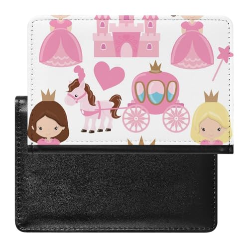 NYKVTG Reisepasshülle Rosa Mädchen Reisepass Schutzhülle Geldbörsen Für Kreditkarten Ausweis Reisedokumente von NYKVTG