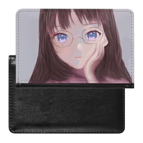 NYKVTG Reisepasshülle Sanftes Mädchen Reisepass Schutzhülle Geldbörsen Für Kreditkarten Ausweis Reisedokumente von NYKVTG