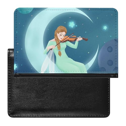 NYKVTG Reisepasshülle Sternenhimmel Mädchen Reisepass Tasche Reise Gadget Impfpass Hülle Für Damen Herren von NYKVTG