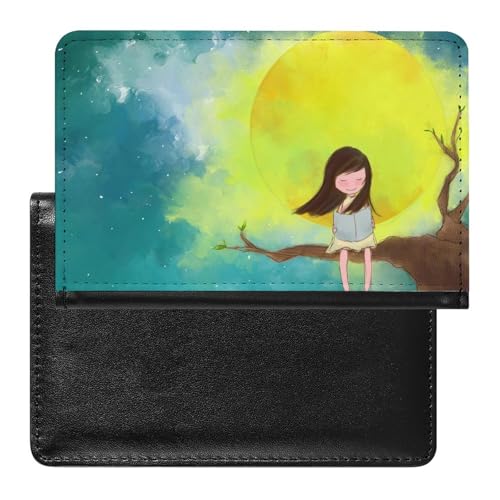 NYKVTG Reisepasshülle Sternenhimmel Mädchen Reisepass Tasche Reise Gadget Impfpass Hülle Für Damen Herren von NYKVTG