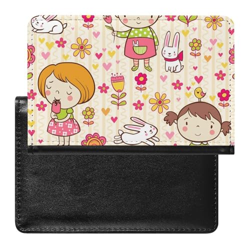 NYKVTG Reisepasshülle Süßes Mädchen Reisepass Tasche Reise Gadget Impfpass Hülle Für Damen Herren von NYKVTG