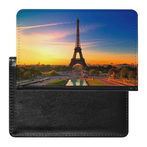 NYKVTG Reisepasshülle Turm Reisepass Tasche Reise Gadget Impfpass Hülle Für Damen Herren von NYKVTG