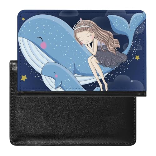 NYKVTG Reisepasshülle Wal-Mädchen Reisepass Schutzhülle Geldbörsen Für Kreditkarten Ausweis Reisedokumente von NYKVTG