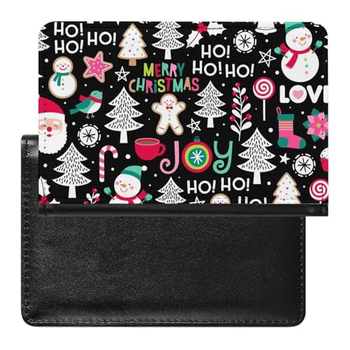 NYKVTG Reisepasshülle Weihnachten Reisepass Schutzhülle Geldbörsen Für Kreditkarten Ausweis Reisedokumente von NYKVTG