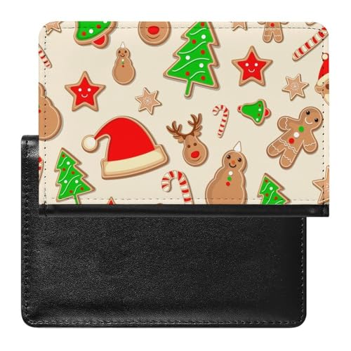NYKVTG Reisepasshülle Weihnachten Reisepass Schutzhülle Geldbörsen Für Kreditkarten Ausweis Reisedokumente von NYKVTG