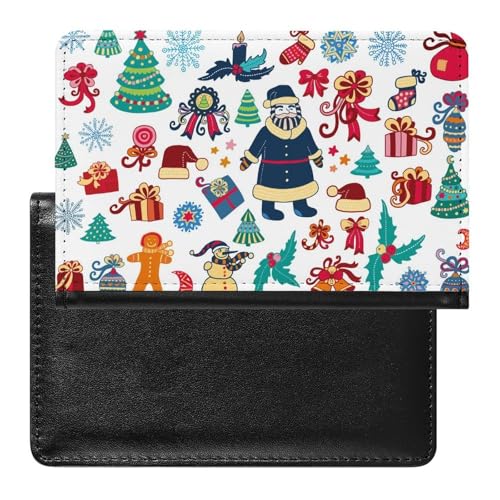 NYKVTG Reisepasshülle Weihnachten Reisepass Schutzhülle Geldbörsen Für Kreditkarten Ausweis Reisedokumente von NYKVTG