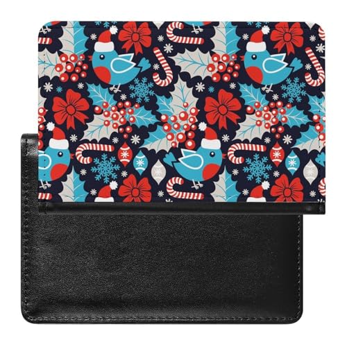 NYKVTG Reisepasshülle Weihnachten Reisepass Schutzhülle Geldbörsen Für Kreditkarten Ausweis Reisedokumente von NYKVTG