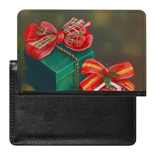 NYKVTG Reisepasshülle Weihnachten Reisepass Tasche Reise Gadget Impfpass Hülle Für Damen Herren von NYKVTG
