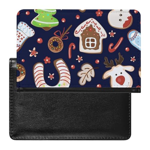 NYKVTG Reisepasshülle Weihnachten Reisepass Tasche Reise Gadget Impfpass Hülle Für Damen Herren von NYKVTG