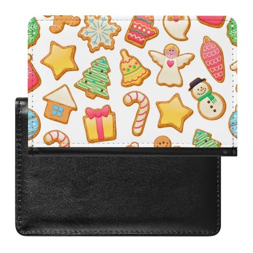 NYKVTG Reisepasshülle Weihnachten Reisepass Tasche Reise Gadget Impfpass Hülle Für Damen Herren von NYKVTG