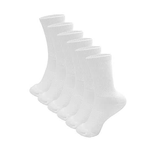 NYME Tennis Socken für Herren, Damen, Unisex 6 Paar, White, 35-38 EU von NYME