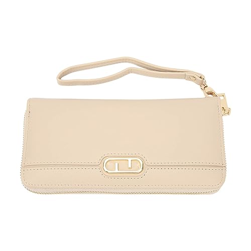 Damen-Geldbörse, großes Fassungsvermögen, PU-Leder, modischer Stil, Clutch-Handtasche, Kartentasche (Apricot) von NYSUZHOUJI