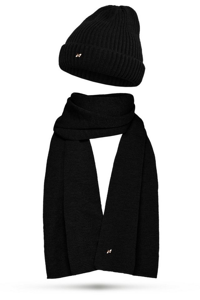 NYTTED® Strickmütze Merino Mütze & Schal Set von NYTTED®