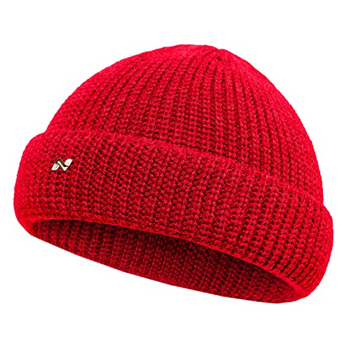 NYTTED® Kurze Fisherman Beanie Herren & Damen I Made in Germany - Seemannsmütze aus 100% feinster Schurwolle I Fischermütze Herren & Damen I Docker Mütze von NYTTED