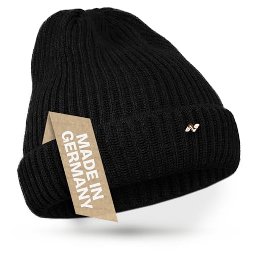 NYTTED® Merino Mütze - Made in Germany - 100% feinste Merinowolle - Wollmütze für Herbst & Winter - Unisex - Beanie für Damen & Herren - Warme Wintermütze - Merino Beanie von NYTTED