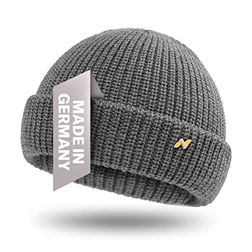 NYTTED® Troyer Mütze Damen & Herren - Made in Germany - Fisherman Beanie aus 100% feinster Schurwolle I Winter Mütze Herren I Troyer Damen Troyer Herren I Fischermütze Herren von NYTTED