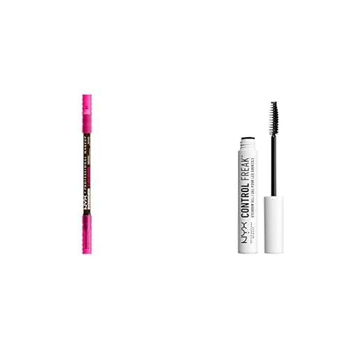 Bundle of NYX Professional Makeup Augenbrauenstift, Powder Louder Brow Pencil, Farbton: Ash Brown + NYX Professional Makeup Augenbrauengel, Control Freak Eyebrow Gel, Ohne Kleben oder Bröckeln, 10 ml Bundle of NYX Professional Makeup Augenbrauenstift, Powder Louder Brow Pencil, Farbton: Ash Brown + NYX Professional Makeup Augenbrauengel, Control Freak Eyebrow Gel, Ohne Kleben oder Bröckeln, 10 ml von NYX PROFESSIONAL MAKEUP