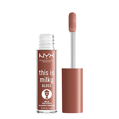 NYX PROFESSIONAL MAKEUP This Is Milky Gloss, Lip Gloss with 12 Hour Hydration, Vegan - Milk The Coco (Dark Chocolate) von NYX PROFESSIONAL MAKEUP