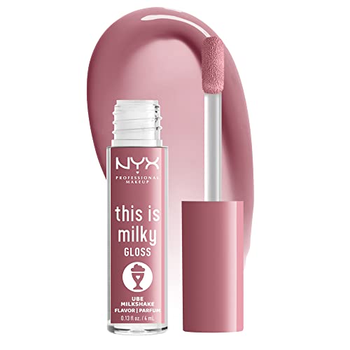 NYX PROFESSIONAL MAKEUP This is milky gloss, lip gloss with 12 hour hydration, vegan - ube milkshake (Mauve Purple) von NYX PROFESSIONAL MAKEUP