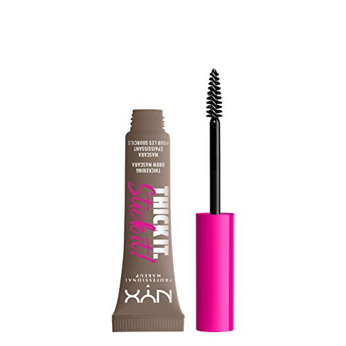 NYX Professional Makeup Augenbrauen-Mascara mit bis zu 16h Halt, Für getönte und vollere Augenbrauen, Thick It. Stick It! Brow Mascara, Taupe (Braun) von NYX PROFESSIONAL MAKEUP