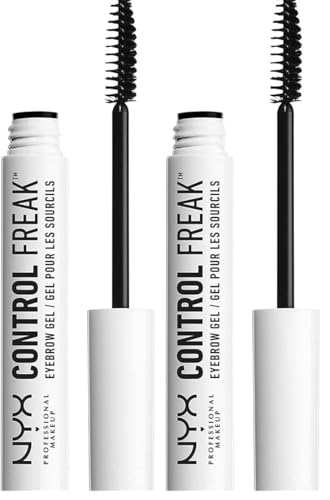NYX Professional Makeup Augenbrauengel, Control Freak Eyebrow Gel, Klarer Brow Setter und transparente Mascara, Für gezähmte Augenbrauen fixierte Augenbrauenfarbe, Ohne Kleben oder Bröckeln, 10 ml von NYX PROFESSIONAL MAKEUP