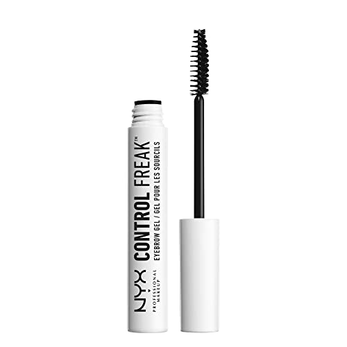 NYX Professional Makeup Augenbrauengel, Control Freak Eyebrow Gel, Klarer Brow Setter und transparente Mascara, Für gezähmte Augenbrauen fixierte Augenbrauenfarbe, Ohne Kleben oder Bröckeln, 10 ml von NYX PROFESSIONAL MAKEUP