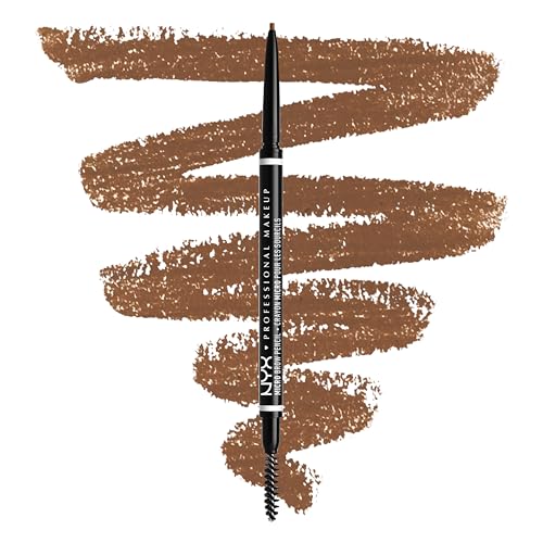 NYX Professional Makeup Augenbrauenstift, Micro Brow Pencil, Beidseitig mit ausdrehbarem Augenbrauenstift und Bürstchen, Vegane Formel, Farbton: Auburn von NYX PROFESSIONAL MAKEUP