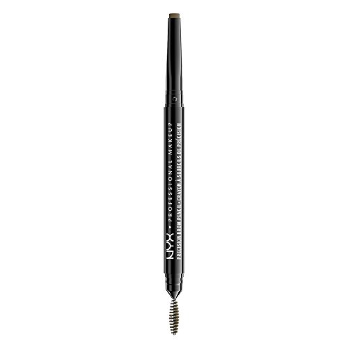 NYX Professional Makeup Augenbrauenstift, Precision Brow Pencil, Beidseitig mit flachem Augenbrauenstift und Bürstchen, Vegane Formel, Farbton: Taupe von NYX PROFESSIONAL MAKEUP