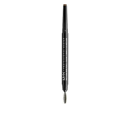 NYX Professional Makeup Augenbrauenstift, Precision Brow Pencil, Beidseitig mit flachem Augenbrauenstift und Bürstchen, Vegane Formel, Farbton: Taupe von NYX PROFESSIONAL MAKEUP