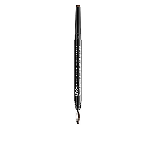 NYX Professional Makeup Augenbrauenstift, Precision Brow Pencil, Beidseitig mit flachem Augenbrauenstift und Bürstchen, Vegane Formel, Farbton: Ash Brown von NYX PROFESSIONAL MAKEUP
