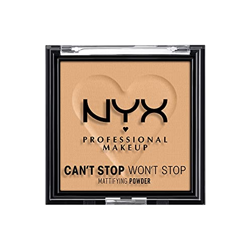 NYX Professional Makeup Can’t Stop Won’t Stop Mattifying Powder Golden für einen mattierten Teint und reduzierten Glanz von NYX PROFESSIONAL MAKEUP