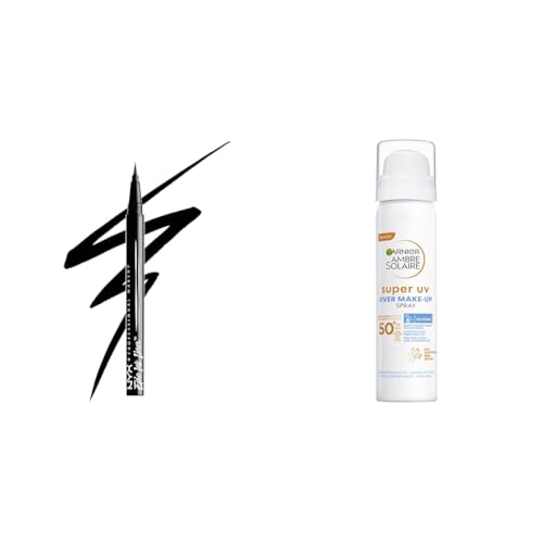 NYX Professional Makeup Epic Ink Eye Liner, , Shade 01 + Garnier Super UV Over Make-up Spray mit LSF 50+, Mit feuchtigkeitsspendender Hyaluronsäure, Ambre Solaire, 1 x 75 ml NYX Professional Makeup Epic Ink Eye Liner, , Shade 01 + Garnier Super UV Over Make-up Spray mit LSF 50+, Mit feuchtigkeitsspendender Hyaluronsäure, Ambre Solaire, 1 x 75 ml von NYX PROFESSIONAL MAKEUP