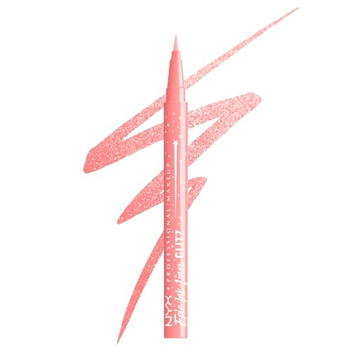 NYX Professional Makeup Epic Ink Liner Jeanz Bootcut Bling – wasserfester Flüssig-Eyeliner in Rosa mit glitzerndem Finish, 1 ml NYX Professional Makeup Epic Ink Liner Jeanz Bootcut Bling – wasserfester Flüssig-Eyeliner in Rosa mit glitzerndem Finish, 1 ml von NYX PROFESSIONAL MAKEUP
